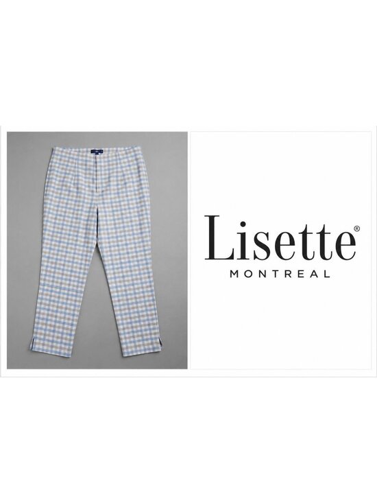 Lisette Pants - Lisette Montréal Plaid Slim Ankle Pants Made In Canada ~ Size 12